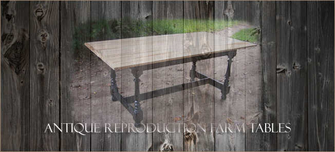 antique reproduction farm tables home page image